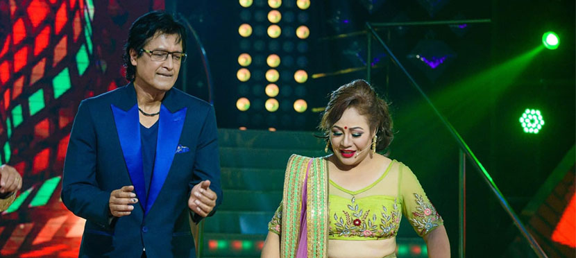 Rajesh Hamal's entry on the stage of 'Dancing with the Stars Nepal'