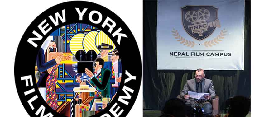 बिद्यार्थी आदान प्रदानबारे नेपाल फिल्म क्याम्पस र न्युयोर्क फिल्म एकेडेमीबीच सम्झौता 
